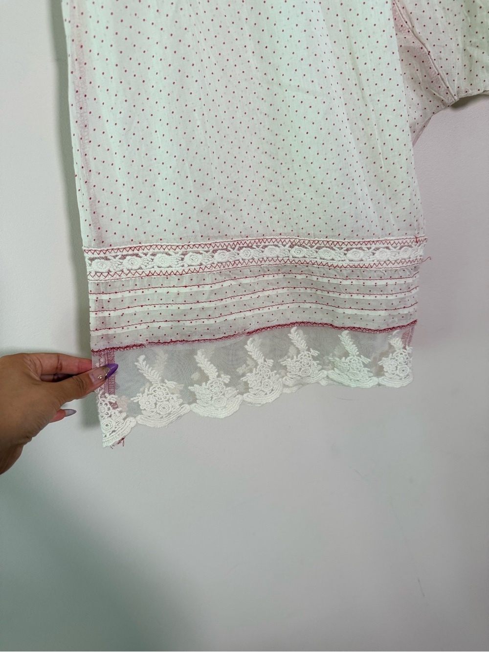 Intimately Free People Endless Afternoon Bloomers in Cream/Red - large - Picture 7 of 8